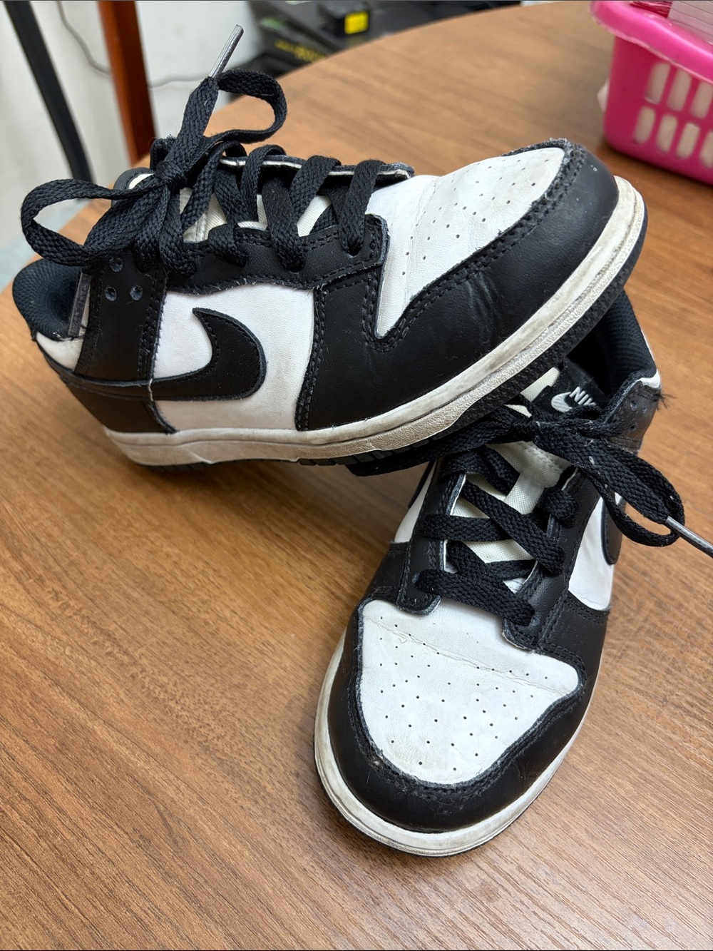 Nike Black and White Low Top Sneakers